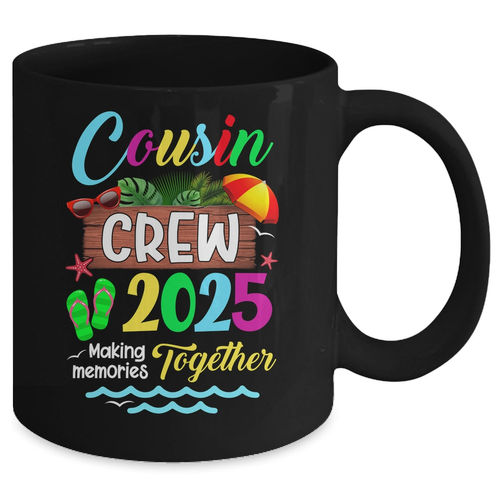 Cousin Crew 2025 Summer Vacation Beach Family Trip Matching Mug | teecentury