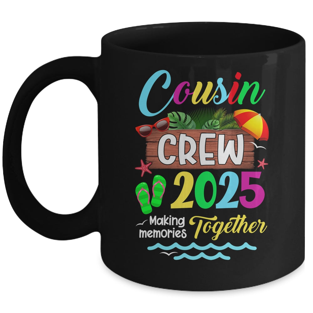 Cousin Crew 2025 Summer Vacation Beach Family Trip Matching Mug | teecentury