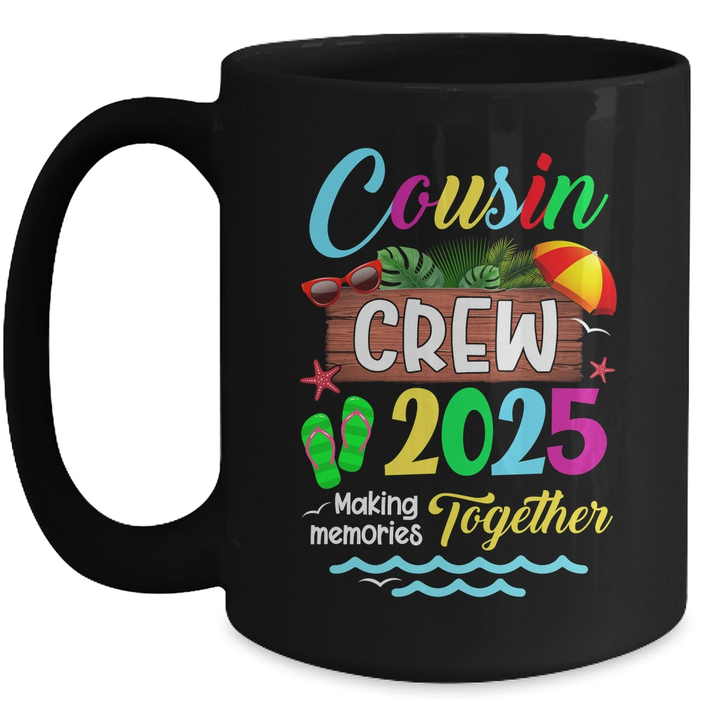 Cousin Crew 2025 Summer Vacation Beach Family Trip Matching Mug | teecentury