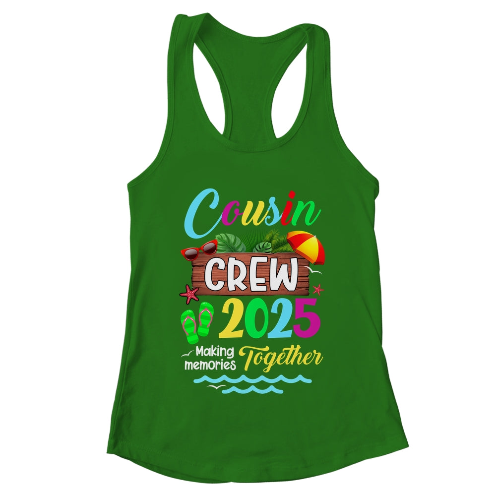 Cousin Crew 2025 Summer Vacation Beach Family Trip Matching Shirt & Tank Top | teecentury