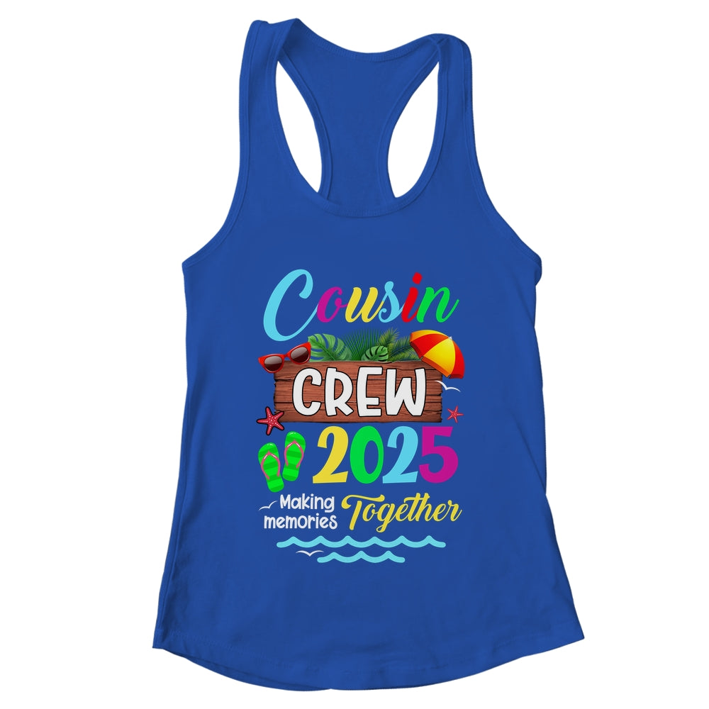 Cousin Crew 2025 Summer Vacation Beach Family Trip Matching Shirt & Tank Top | teecentury