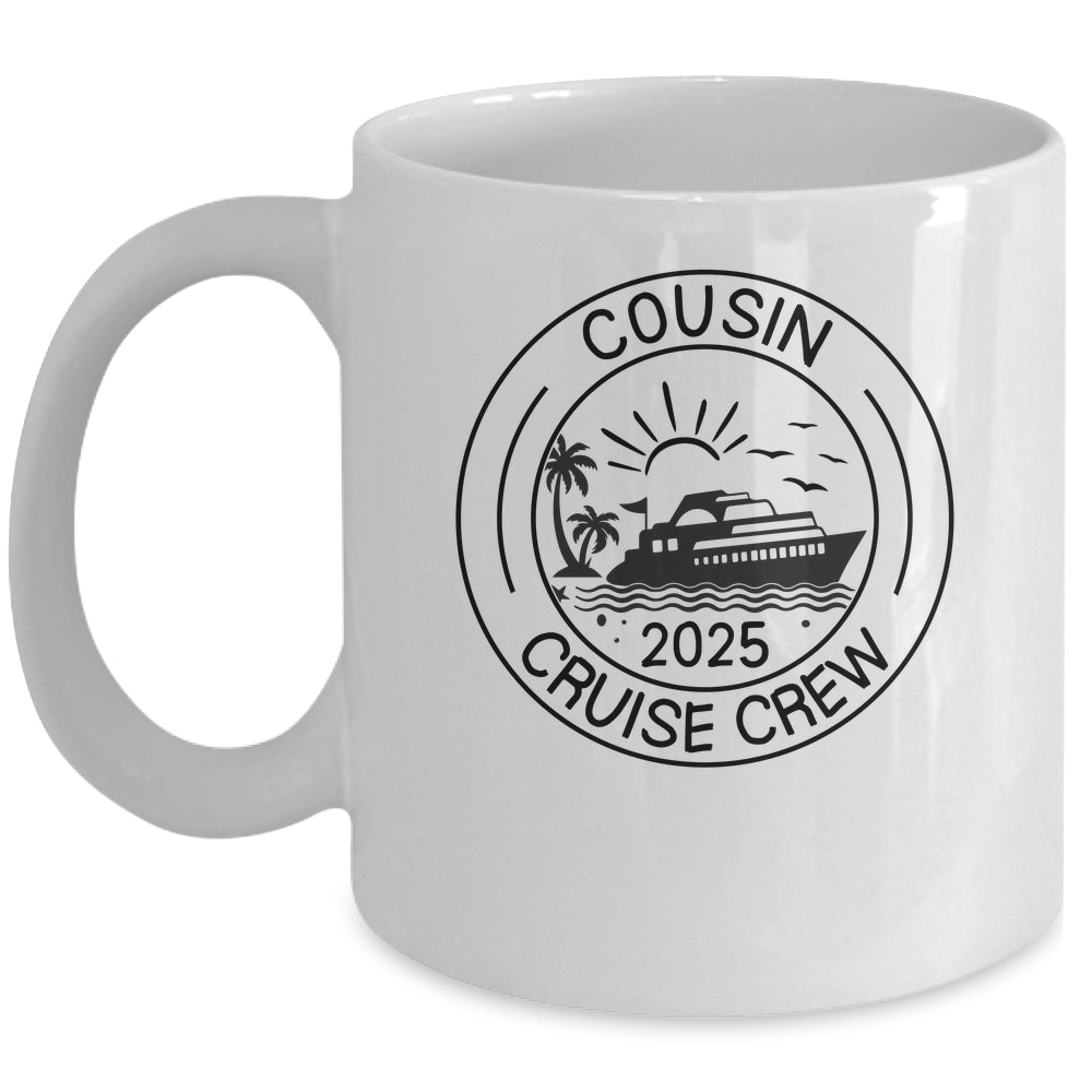 Cousin Crew 2025 Summer Vacation Cruise Cruising Trip Mug | teecentury