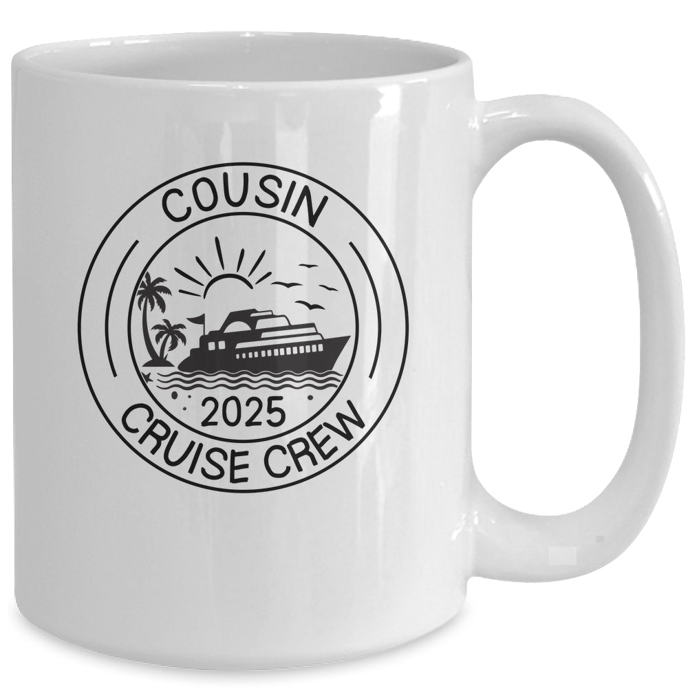 Cousin Crew 2025 Summer Vacation Cruise Cruising Trip Mug | teecentury