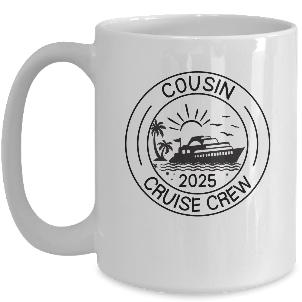 Cousin Crew 2025 Summer Vacation Cruise Cruising Trip Mug | teecentury