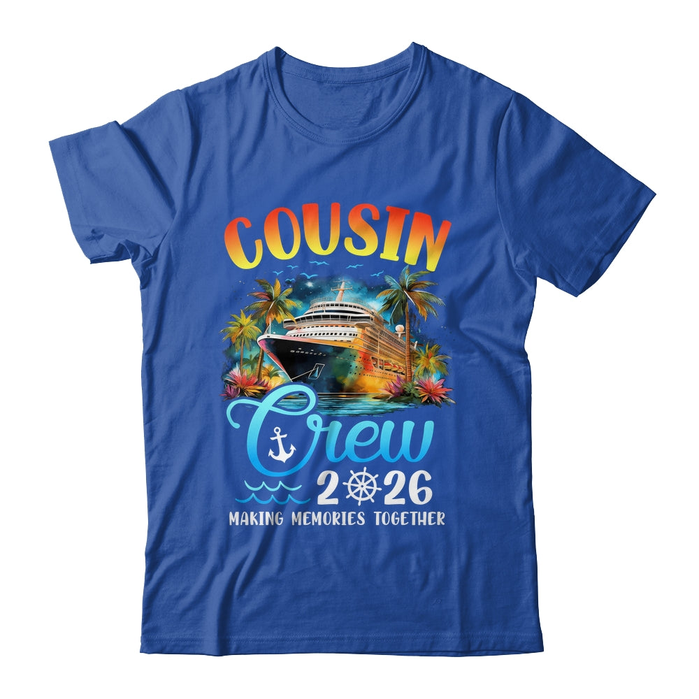 Cousin Crew 2026 Cousin Cruise Group Matching Vacation Party Shirt & Tank Top | teecentury