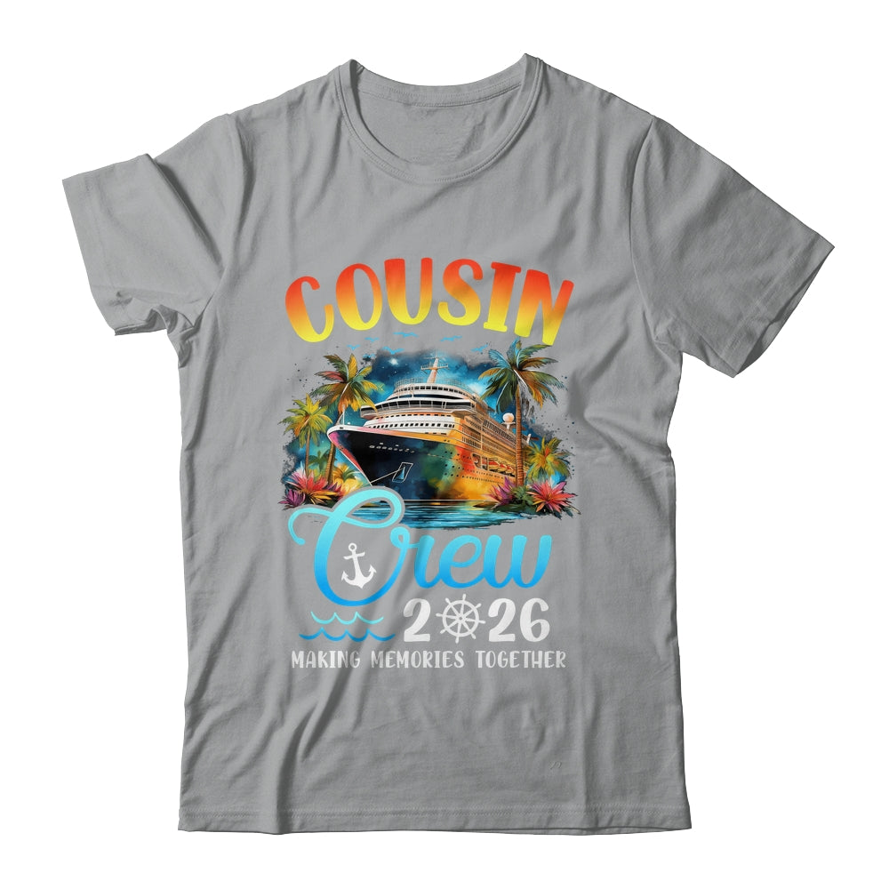 Cousin Crew 2026 Cousin Cruise Group Matching Vacation Party Shirt & Tank Top | teecentury