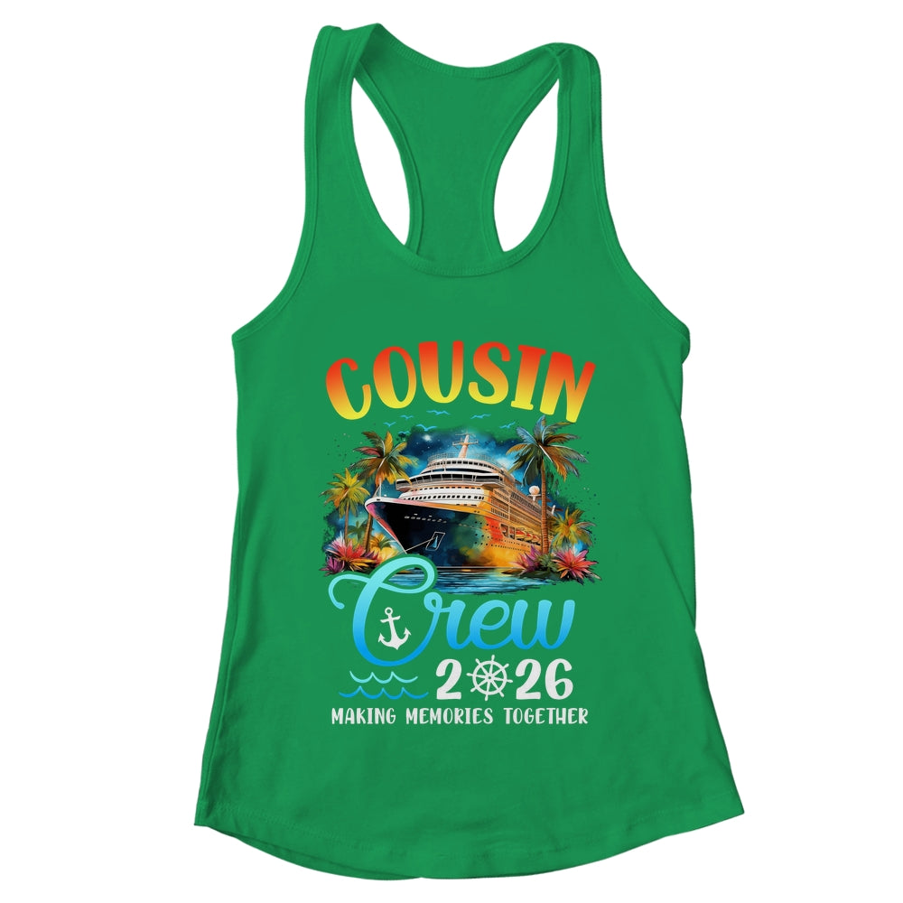 Cousin Crew 2026 Cousin Cruise Group Matching Vacation Party Shirt & Tank Top | teecentury