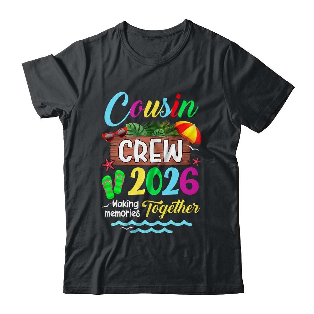 Cousin Crew 2026 Summer Vacation Beach Family Trip Matching Shirt & Tank Top | teecentury