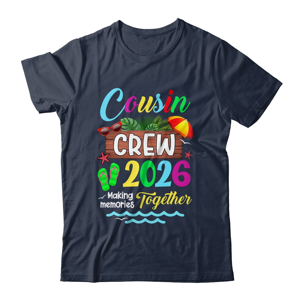Cousin Crew 2026 Summer Vacation Beach Family Trip Matching Shirt & Tank Top | teecentury