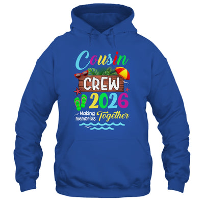 Cousin Crew 2026 Summer Vacation Beach Family Trip Matching Shirt & Tank Top | teecentury