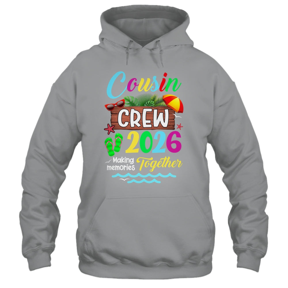 Cousin Crew 2026 Summer Vacation Beach Family Trip Matching Shirt & Tank Top | teecentury