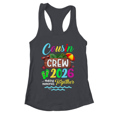 Cousin Crew 2026 Summer Vacation Beach Family Trip Matching Shirt & Tank Top | teecentury