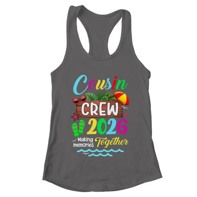 Cousin Crew 2026 Summer Vacation Beach Family Trip Matching Shirt & Tank Top | teecentury