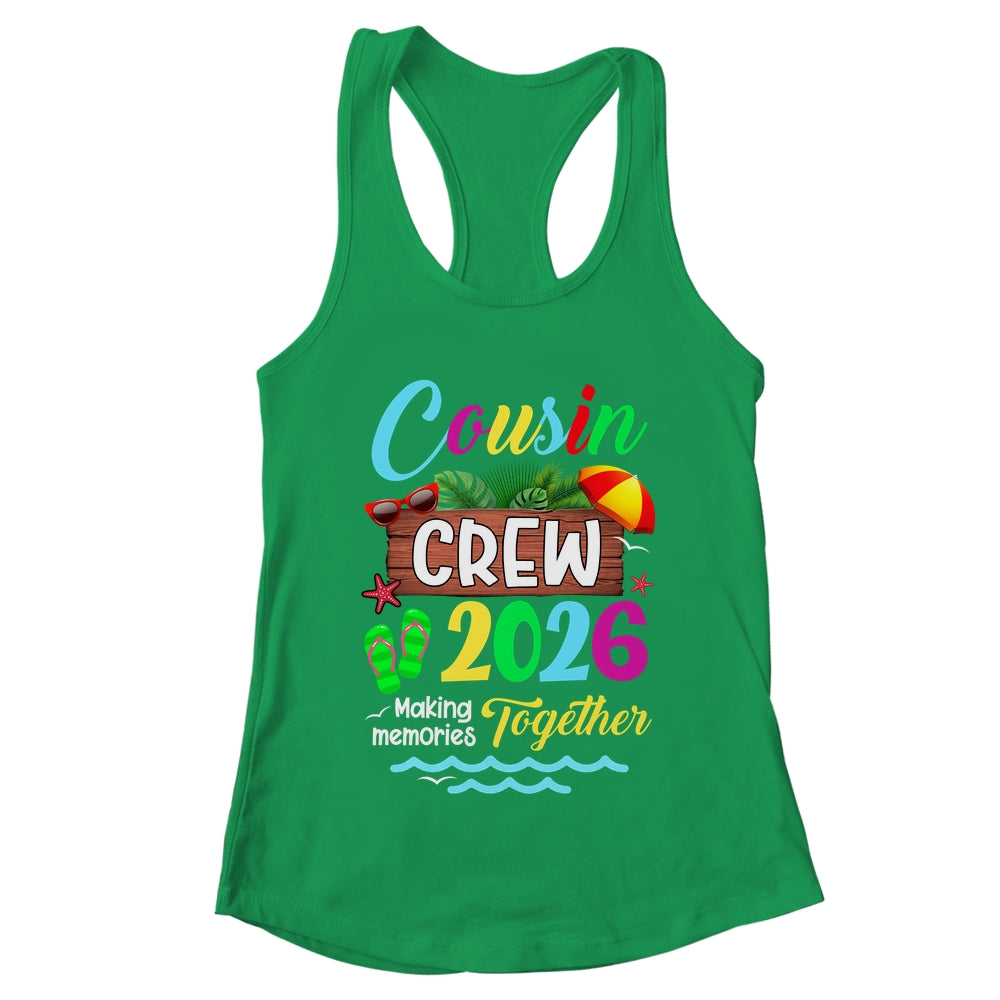Cousin Crew 2026 Summer Vacation Beach Family Trip Matching Shirt & Tank Top | teecentury