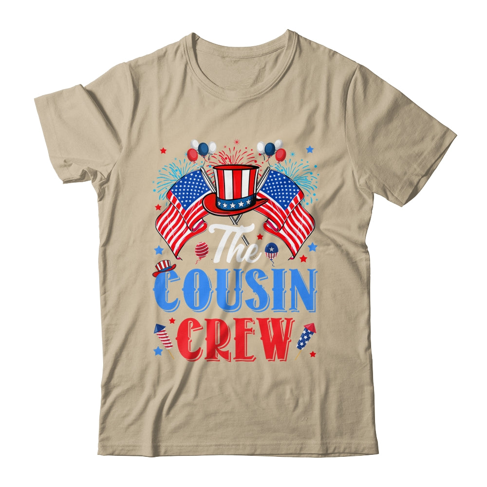 Cousin Crew 4th Of July Family Matching Group Cousin Crew Shirt & Tank Top | teecentury