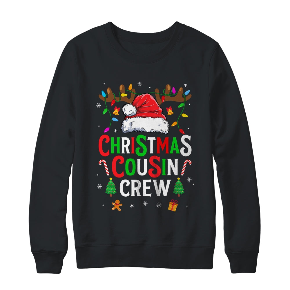 Cousin Crew Christmas Santa Squad Reindeer Party Boys Girls Shirt & Sweatshirt | teecentury