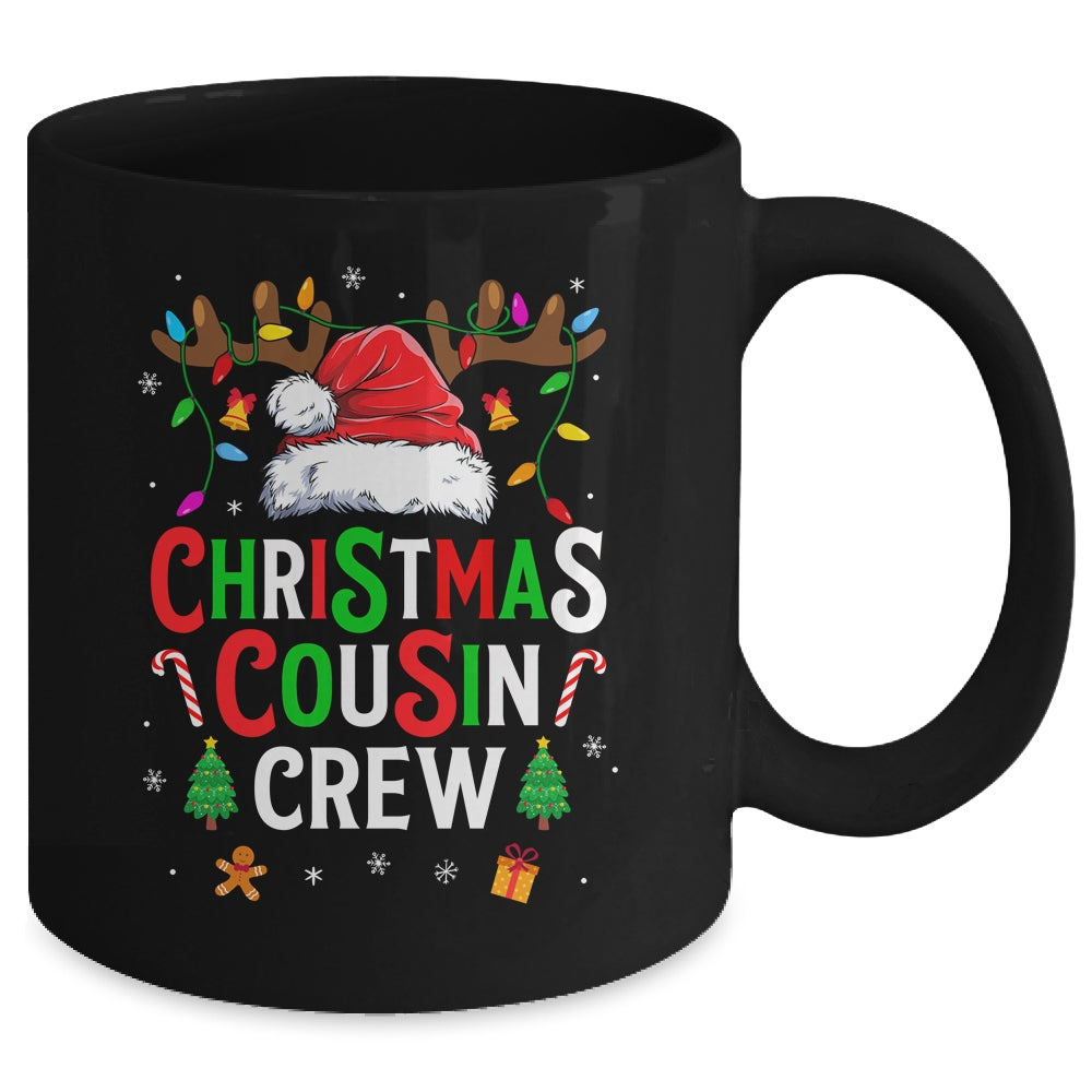 Cousin Crew Christmas Santa Squad Reindeer Party Boys Girls Mug | teecentury