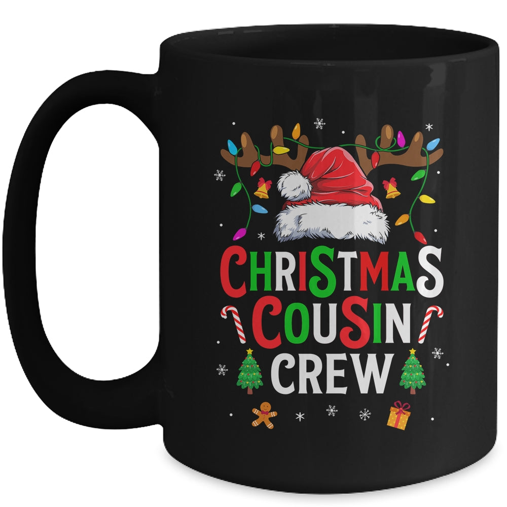 Cousin Crew Christmas Santa Squad Reindeer Party Boys Girls Mug | teecentury