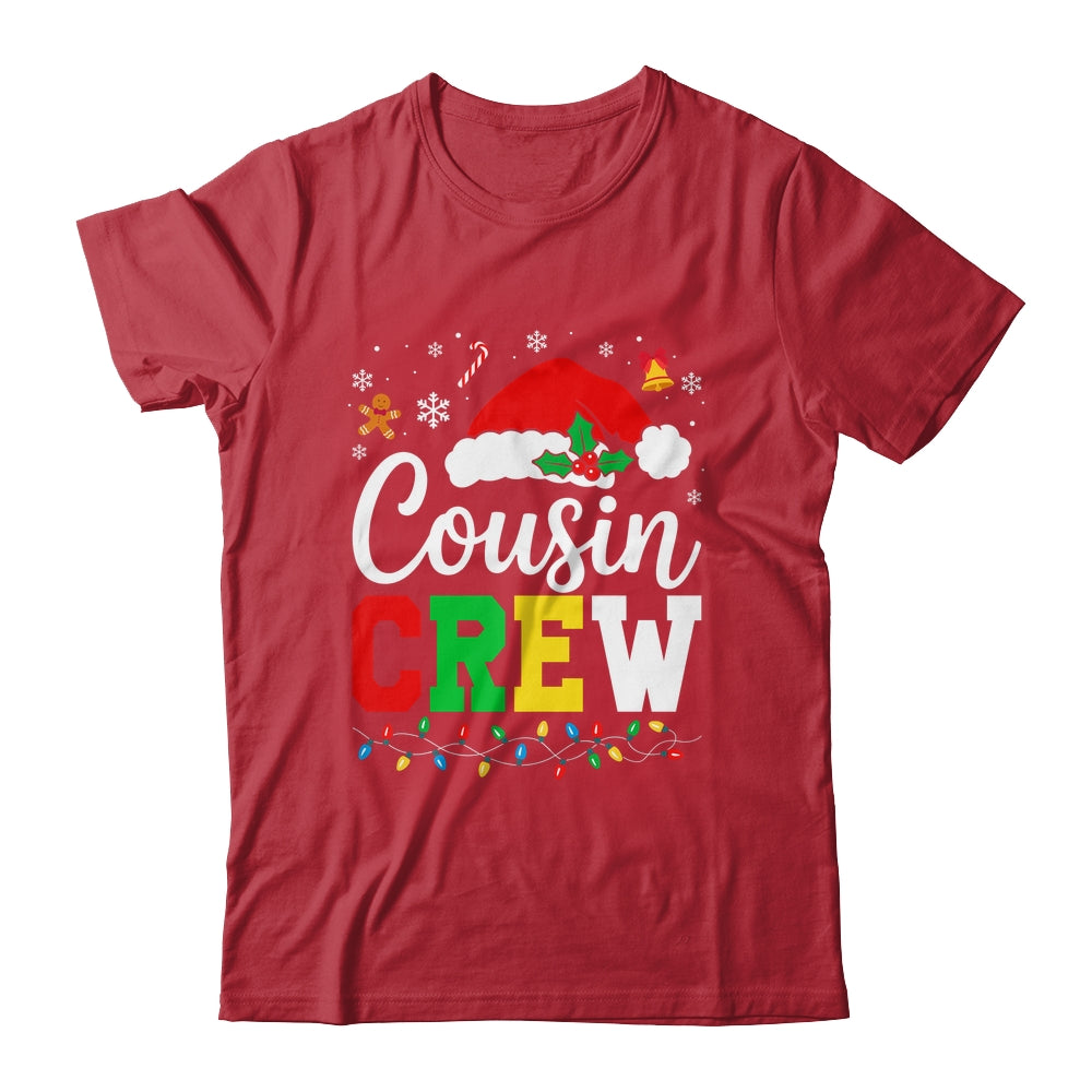 Cousin Crew Christmas Xmas Lights Family Matching Men Women Shirt & Sweatshirt | teecentury