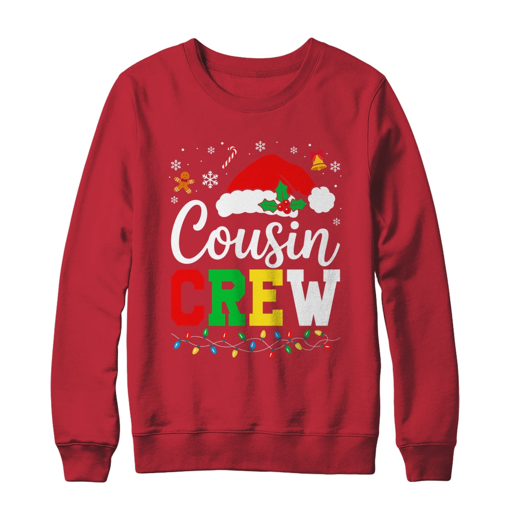Cousin Crew Christmas Xmas Lights Family Matching Men Women Shirt & Sweatshirt | teecentury
