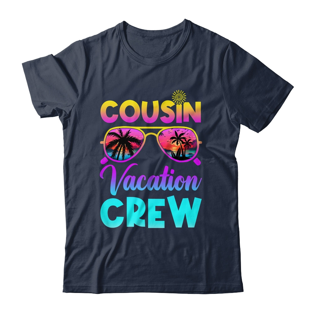 Cousin Crew Family Vacation Summer Beach Cruise Sunglasses Shirt & Tank Top | teecentury