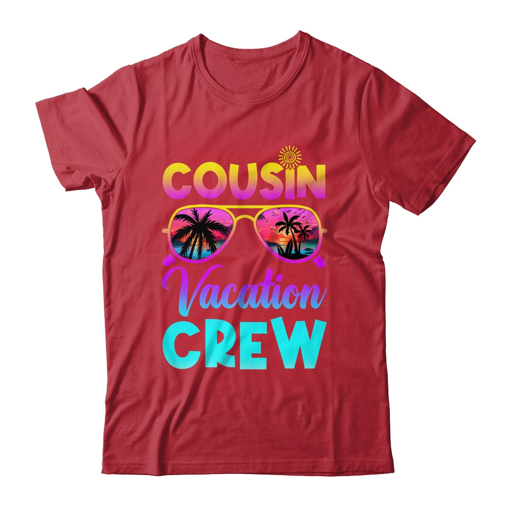 Cousin Crew Family Vacation Summer Beach Cruise Sunglasses Shirt & Tank Top | teecentury