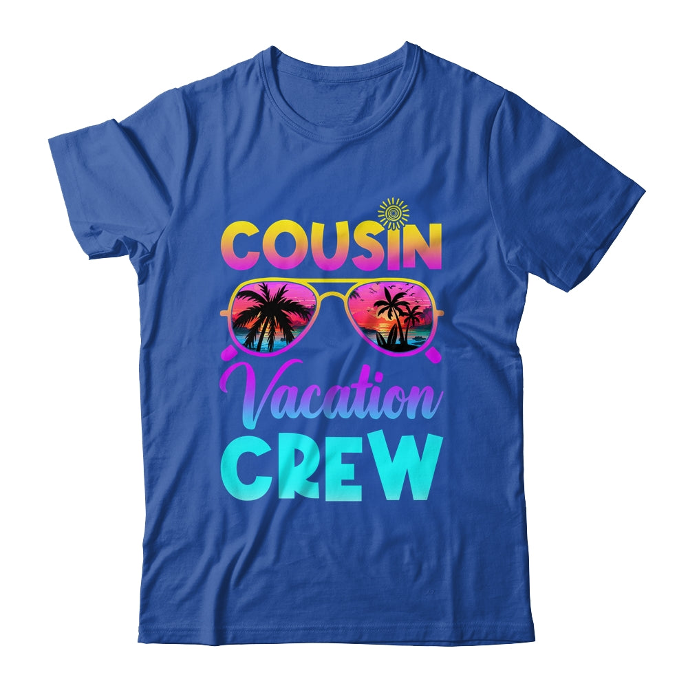 Cousin Crew Family Vacation Summer Beach Cruise Sunglasses Shirt & Tank Top | teecentury