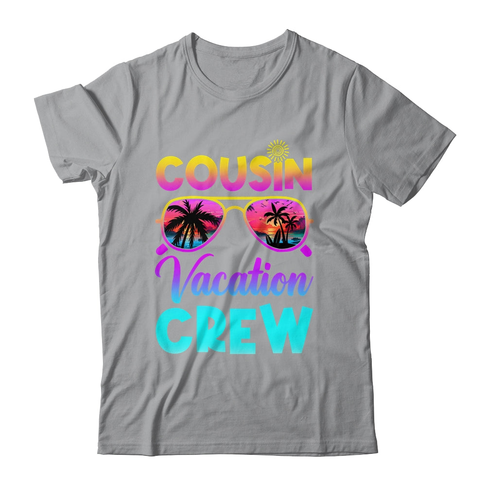 Cousin Crew Family Vacation Summer Beach Cruise Sunglasses Shirt & Tank Top | teecentury