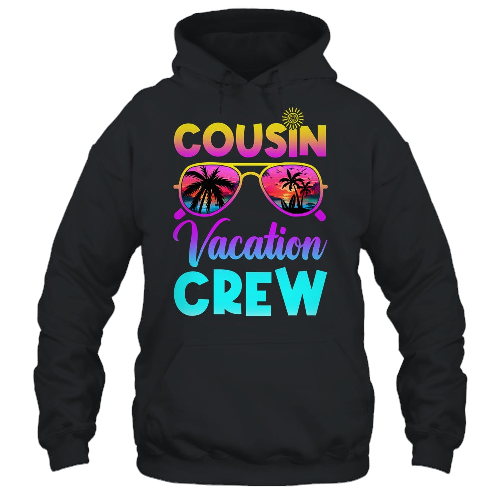 Cousin Crew Family Vacation Summer Beach Cruise Sunglasses Shirt & Tank Top | teecentury