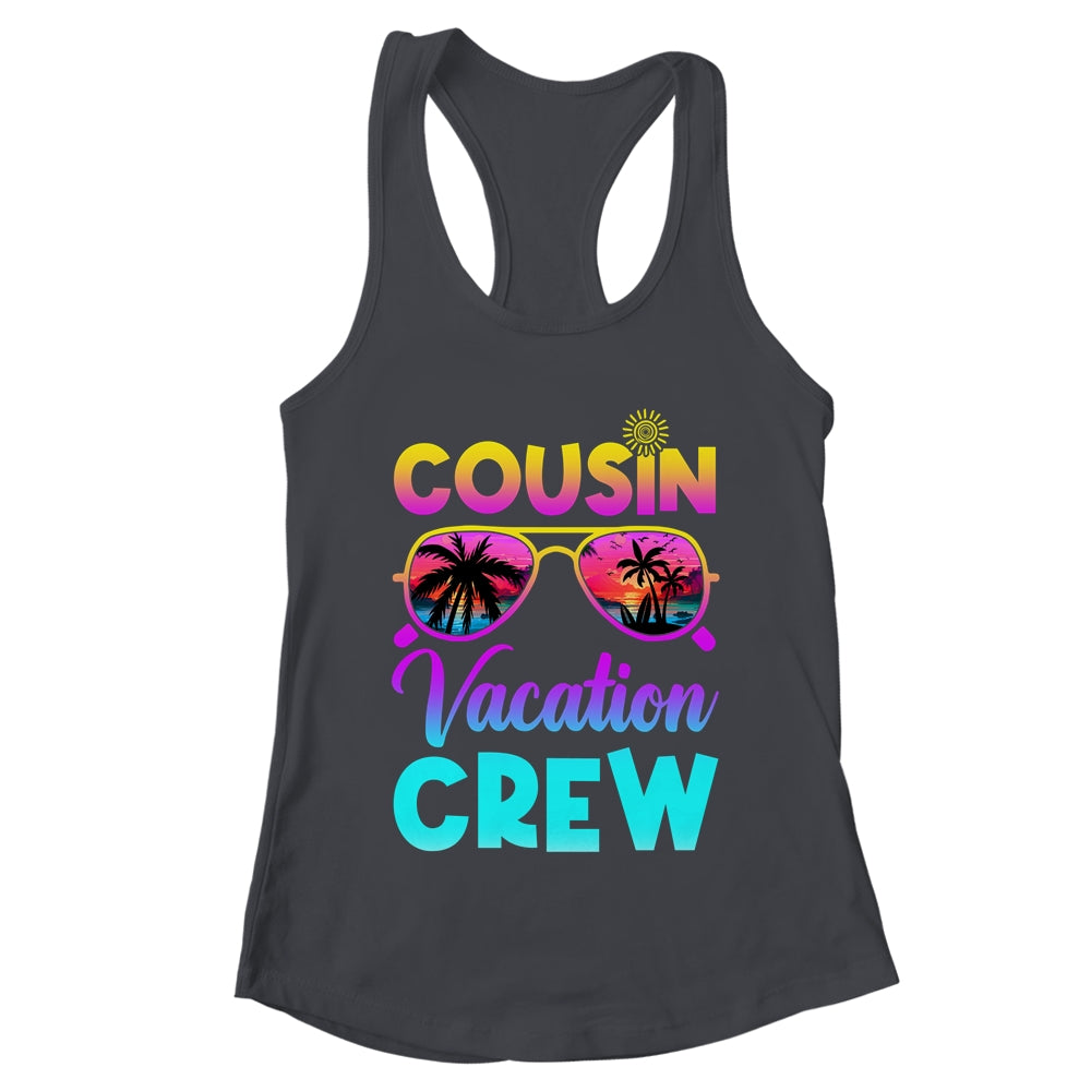 Cousin Crew Family Vacation Summer Beach Cruise Sunglasses Shirt & Tank Top | teecentury