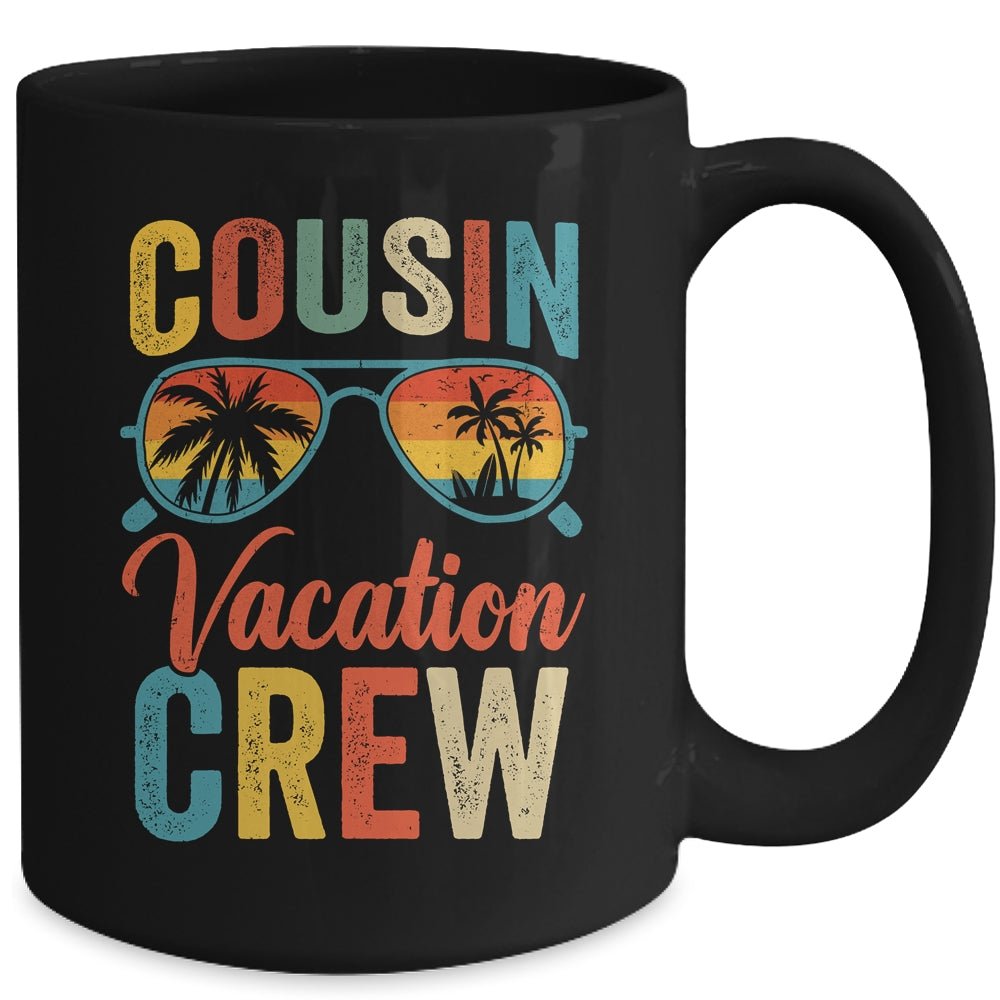 Cousin Crew Family Vacation Summer Sunglasses Beach Vacation Mug | teecentury