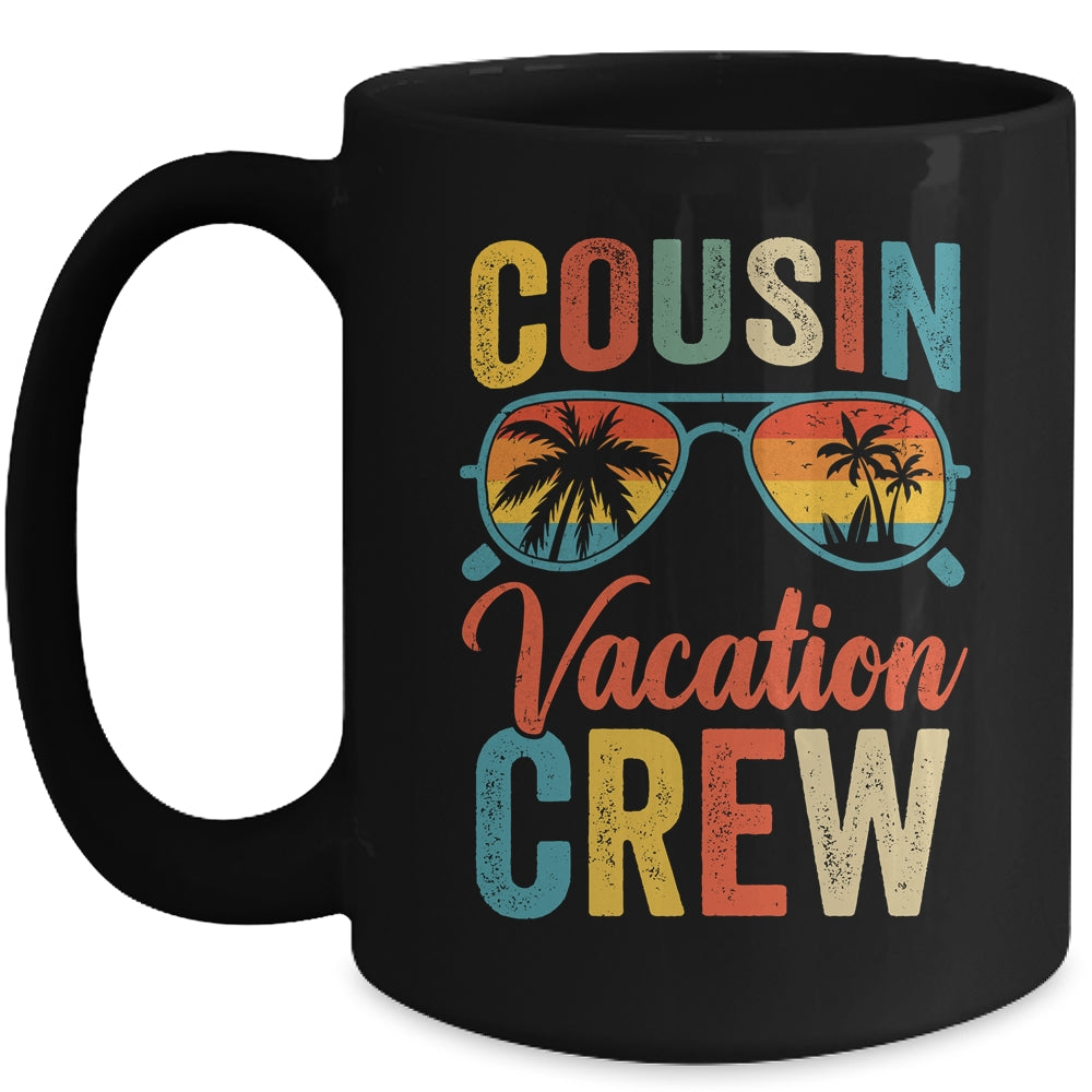 Cousin Crew Family Vacation Summer Sunglasses Beach Vacation Mug | teecentury