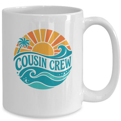 Cousin Crew Vintage Sunset Ocean Wave Cruising Summer Trip Mug | teecentury