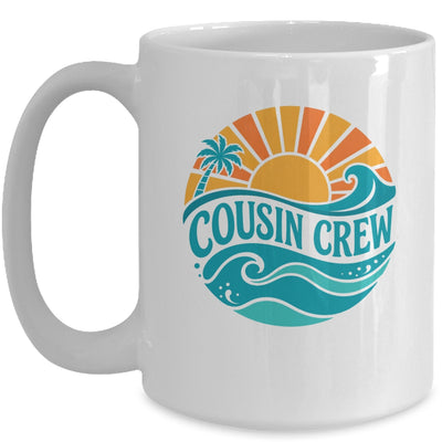 Cousin Crew Vintage Sunset Ocean Wave Cruising Summer Trip Mug | teecentury