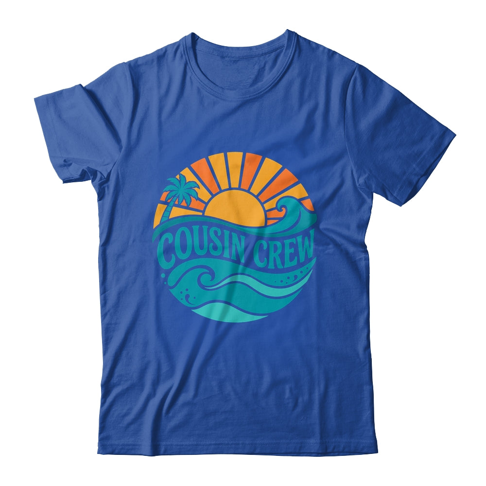 Cousin Crew Vintage Sunset Ocean Wave Cruising Summer Trip Shirt & Tank Top | teecentury