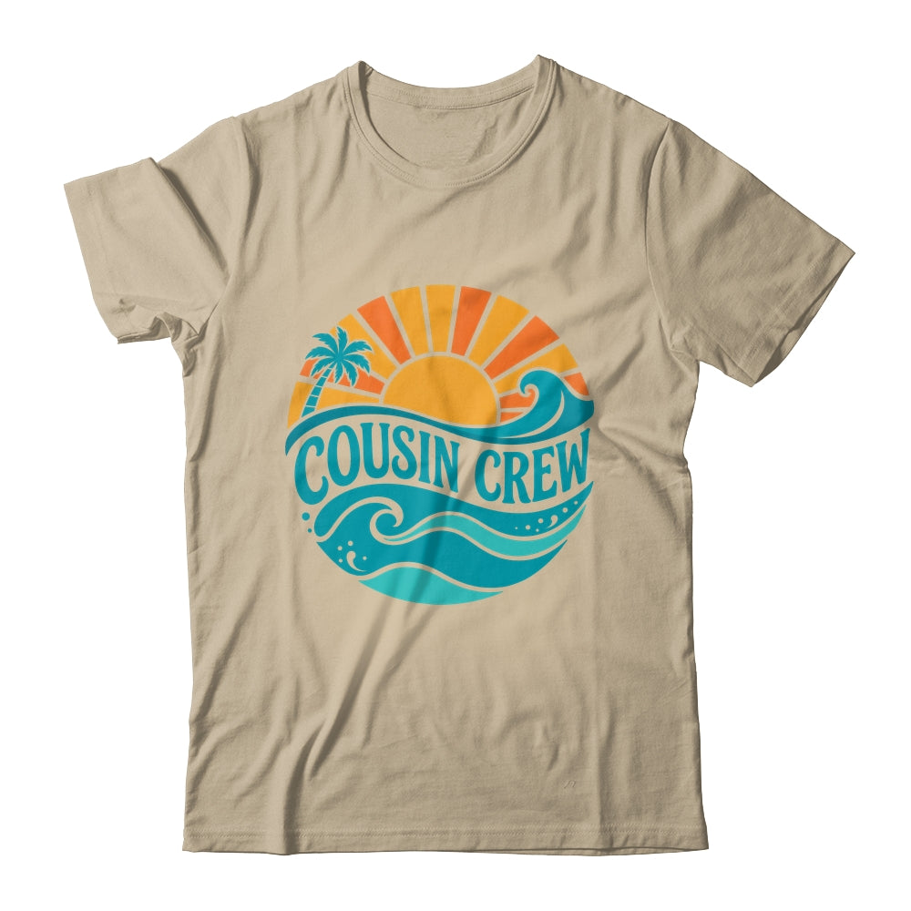 Cousin Crew Vintage Sunset Ocean Wave Cruising Summer Trip Shirt & Tank Top | teecentury