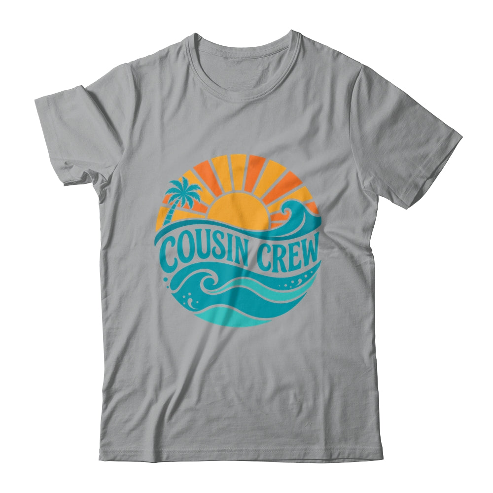 Cousin Crew Vintage Sunset Ocean Wave Cruising Summer Trip Shirt & Tank Top | teecentury