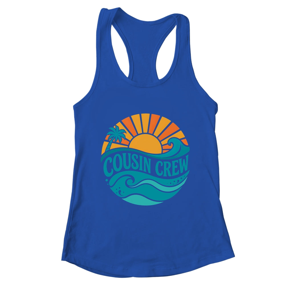 Cousin Crew Vintage Sunset Ocean Wave Cruising Summer Trip Shirt & Tank Top | teecentury