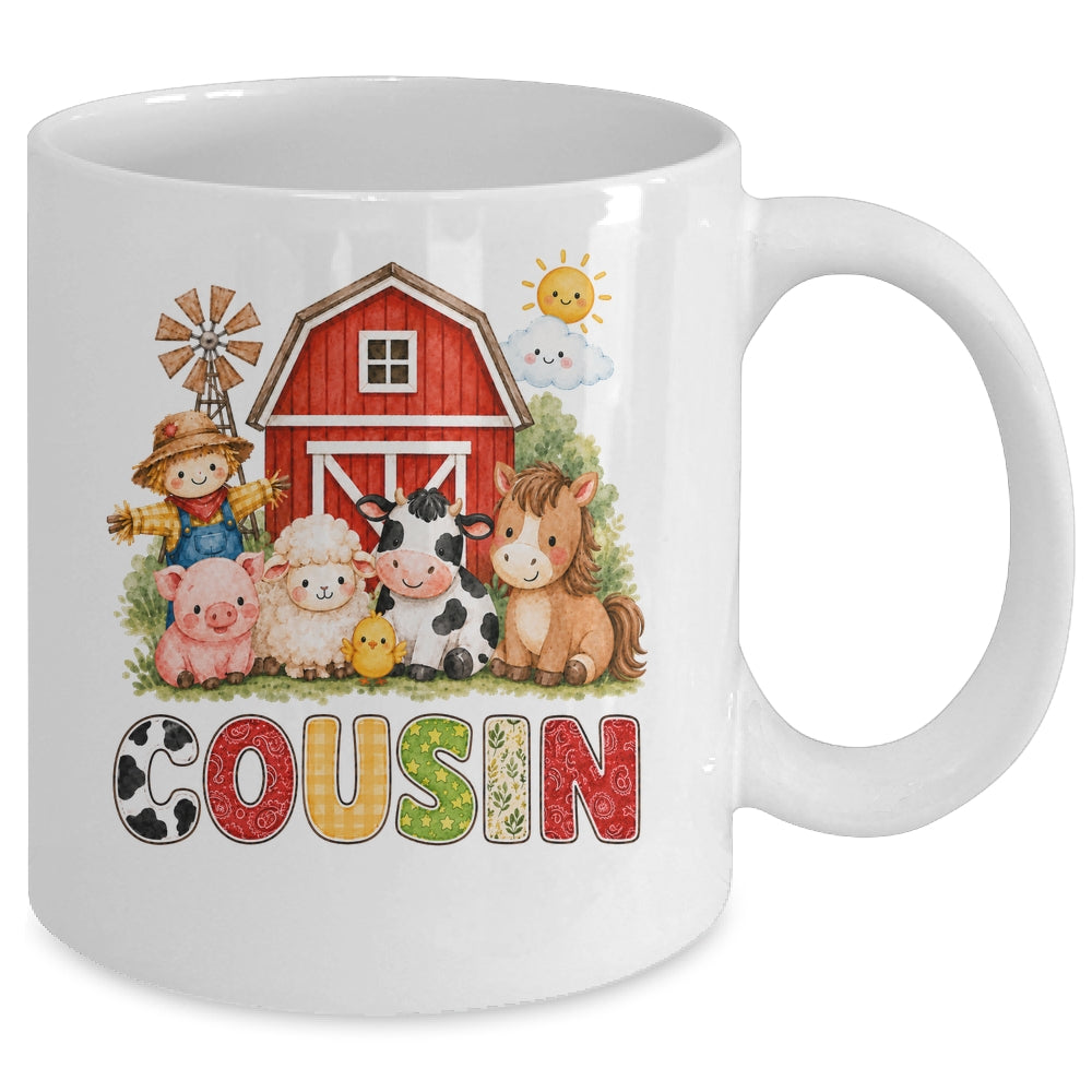 Cousin Farm Cow 1St Birthday Girl Boy Matching Family Mug | teecentury