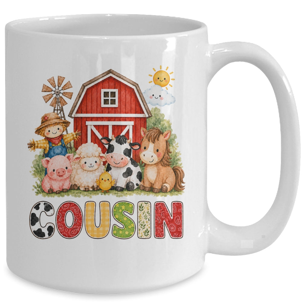 Cousin Farm Cow 1St Birthday Girl Boy Matching Family Mug | teecentury