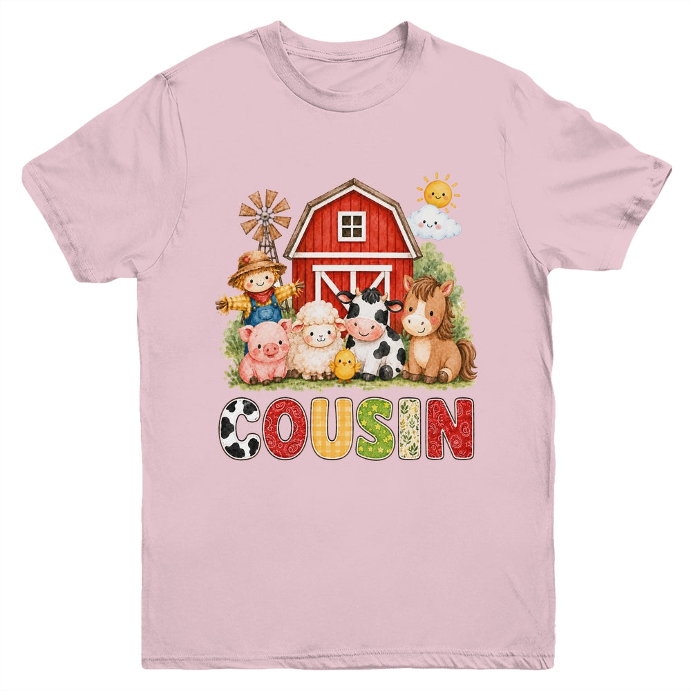 Cousin Farm Cow 1St Birthday Girl Boy Matching Family Youth Shirt | teecentury