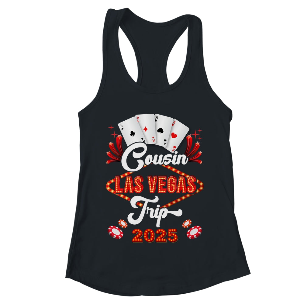 Cousin Las Vegas Trip 2025 Family Squad Vacation Matching Shirt & Tank Top | teecentury