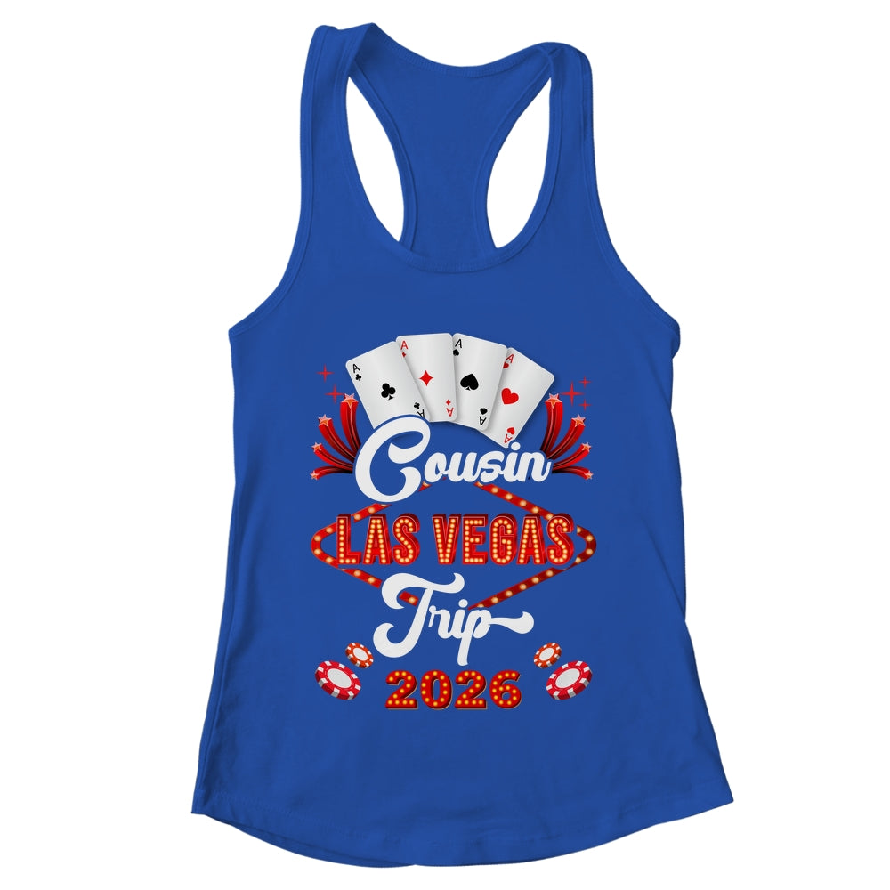 Cousin Las Vegas Trip 2026 Family Squad Vacation Matching Shirt & Tank Top | teecentury