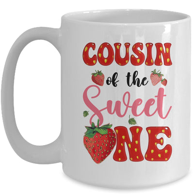 Cousin Of Sweet One Strawberry Frist 1st Birthday Girl Mug | teecentury