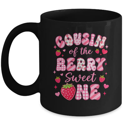 Cousin Of The Berry Sweet One Strawberry First Birthday Mug | teecentury