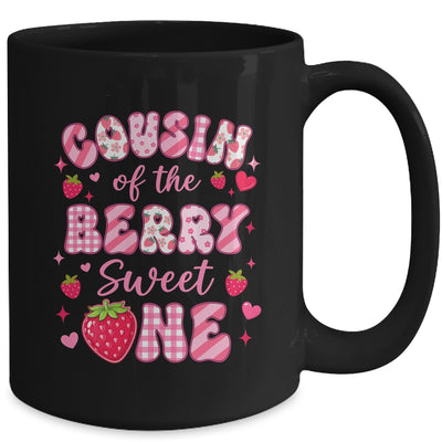 Cousin Of The Berry Sweet One Strawberry First Birthday Mug | teecentury