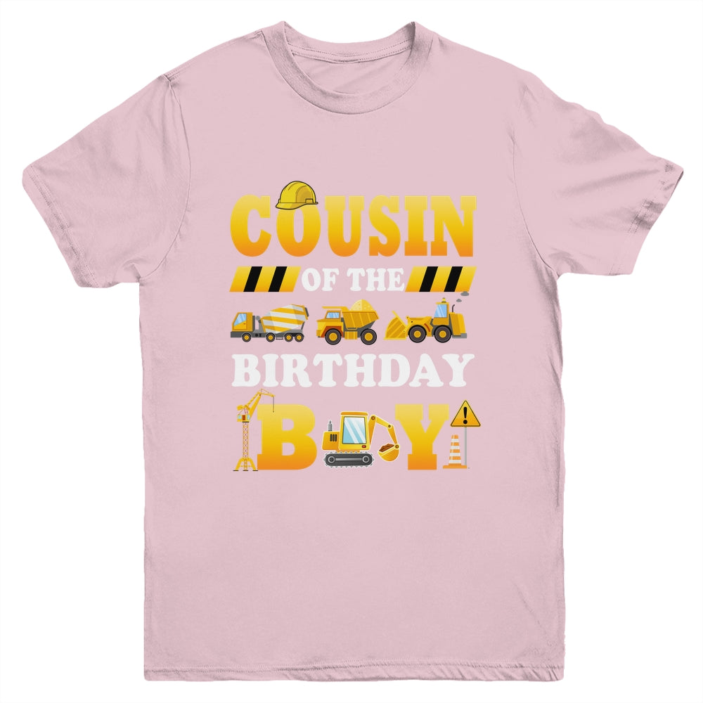 Cousin Of The Birthday Boy Construction Matching Family Youth Shirt | teecentury