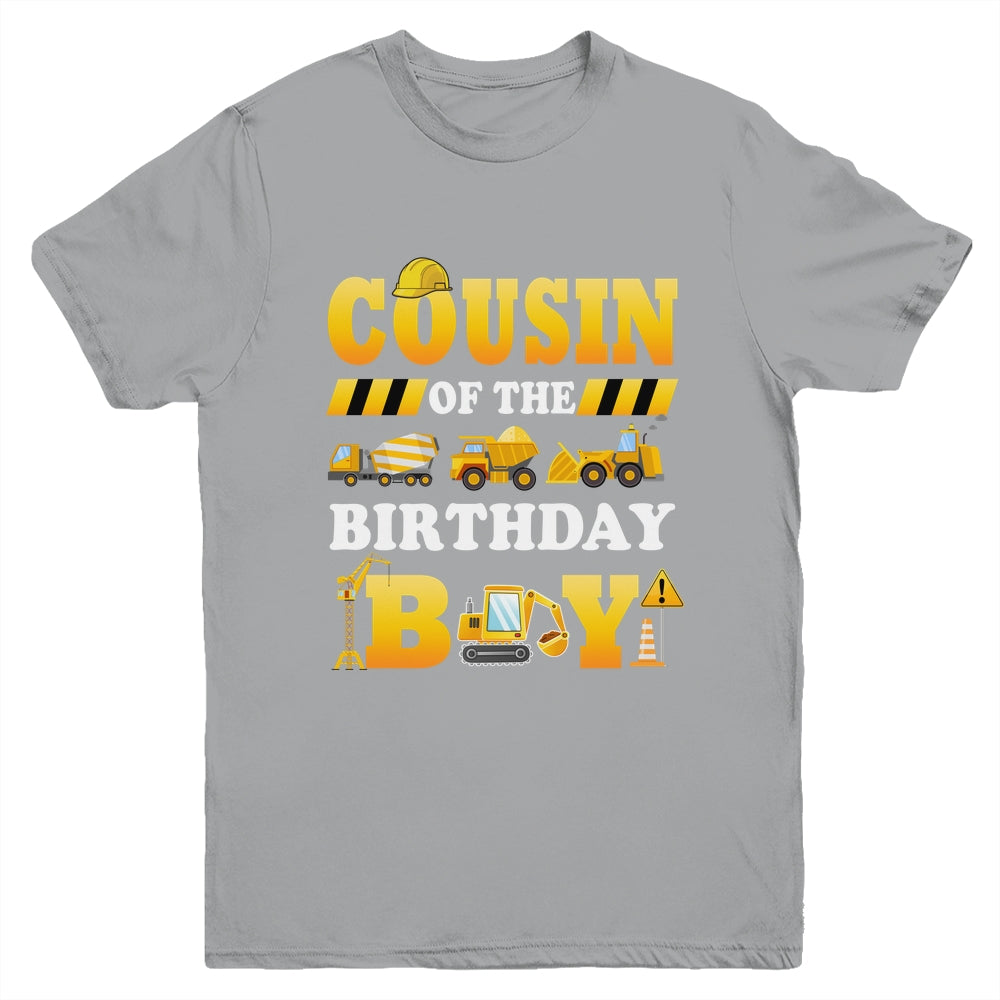 Cousin Of The Birthday Boy Construction Matching Family Youth Shirt | teecentury
