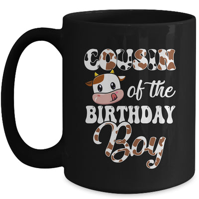 Cousin Of The Birthday Boy Cow Farm 1st Birthday Boy Mug | teecentury