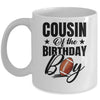 Cousin Of The Birthday Boy Football 1st Birthday Party Mug | teecentury
